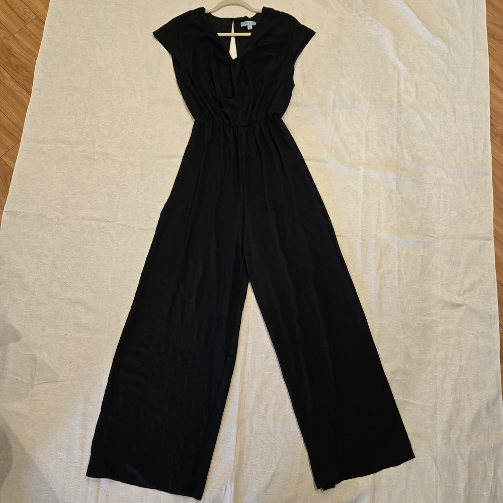 She + Sky Classic Black Jumpsuit